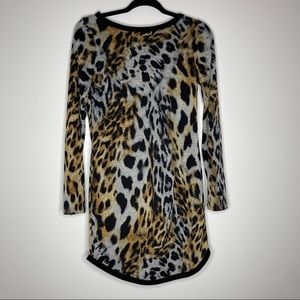 MTS | Animal Print Brown Black and Gray Dress Size S